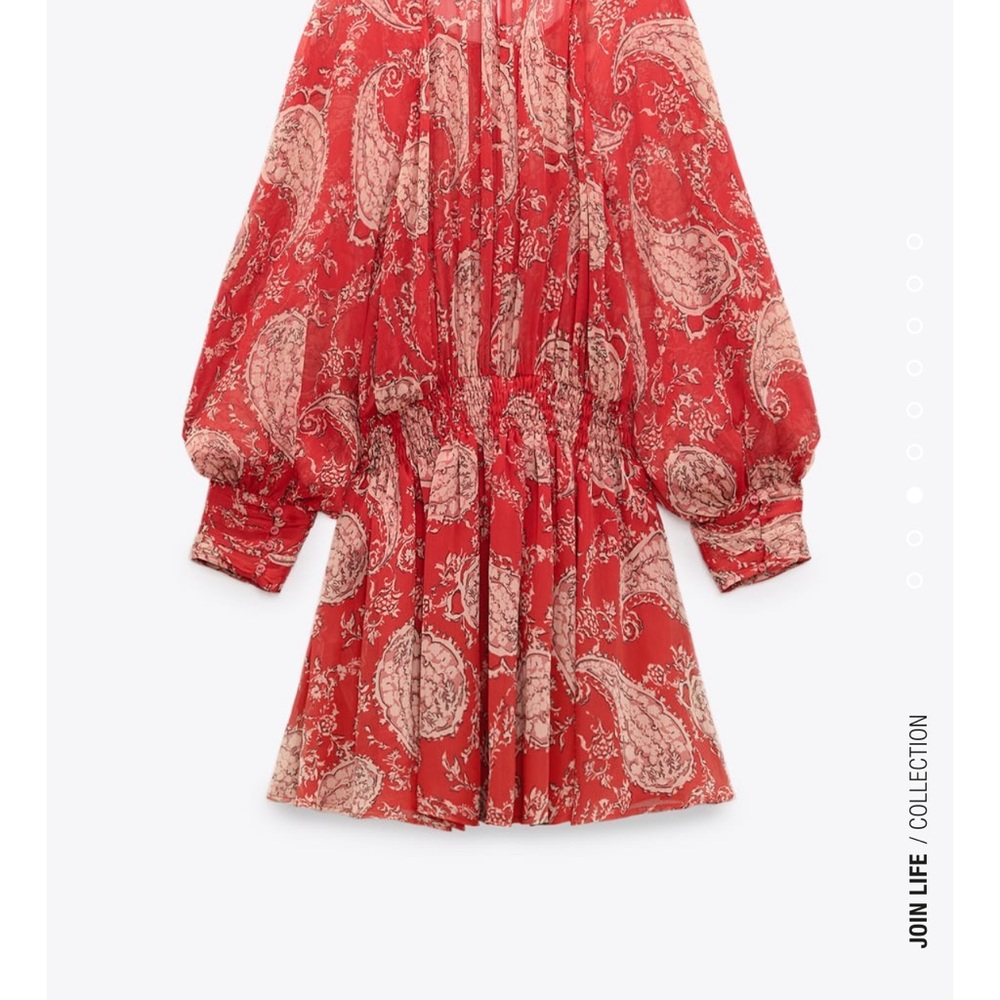 Zara PRINTED SHORT DRESS